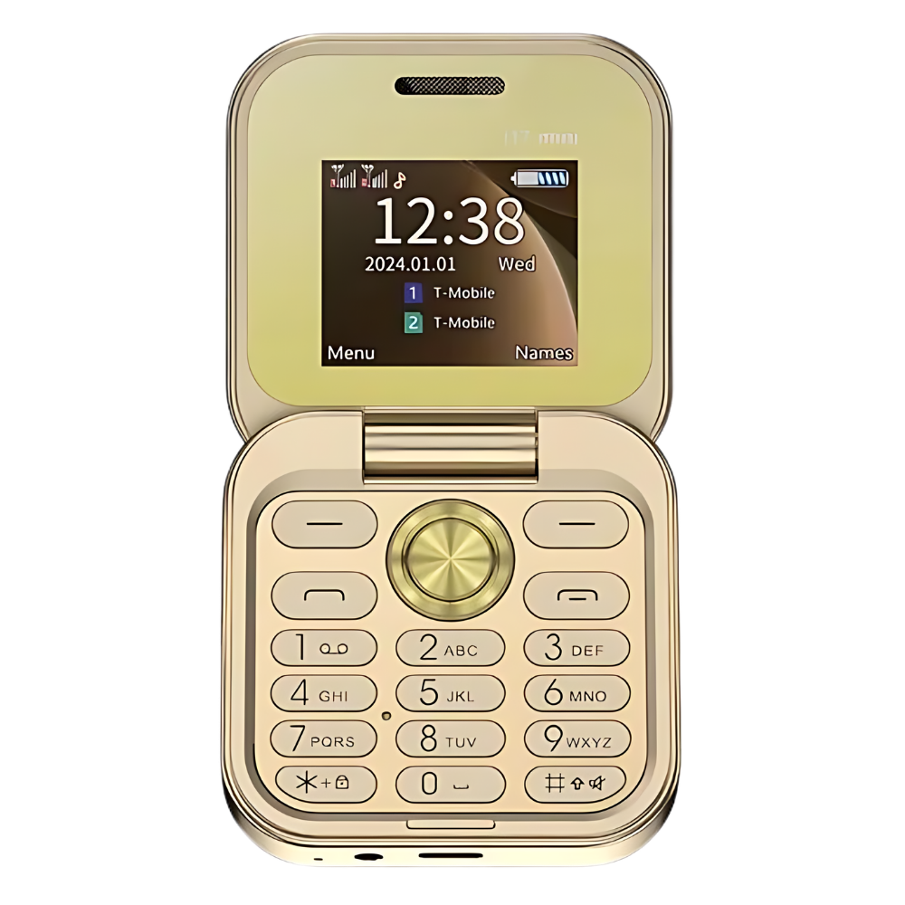 Compact Flip Phone Dual SIM – Mini Folding Cell Phone with HD Camera & Music Player, Long Battery Life, 4 Colors – FlexFold