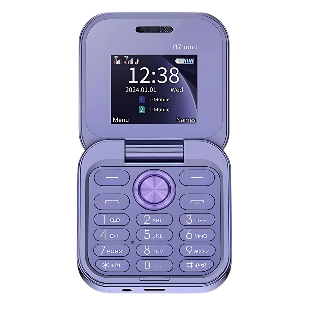 Compact Flip Phone Dual SIM – Mini Folding Cell Phone with HD Camera & Music Player, Long Battery Life, 4 Colors – FlexFold