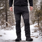 Levano | Softshell Tactical Pants for Men - Waterproof Fleece Lined Multi Pocket Winter Fit-Tactical Pants-28W/30L-Camoufit