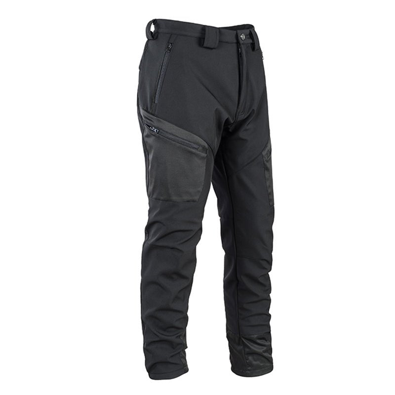 Levano | Softshell Tactical Pants for Men - Waterproof Fleece Lined Multi Pocket Winter Fit-Tactical Pants-28W/30L-Camoufit