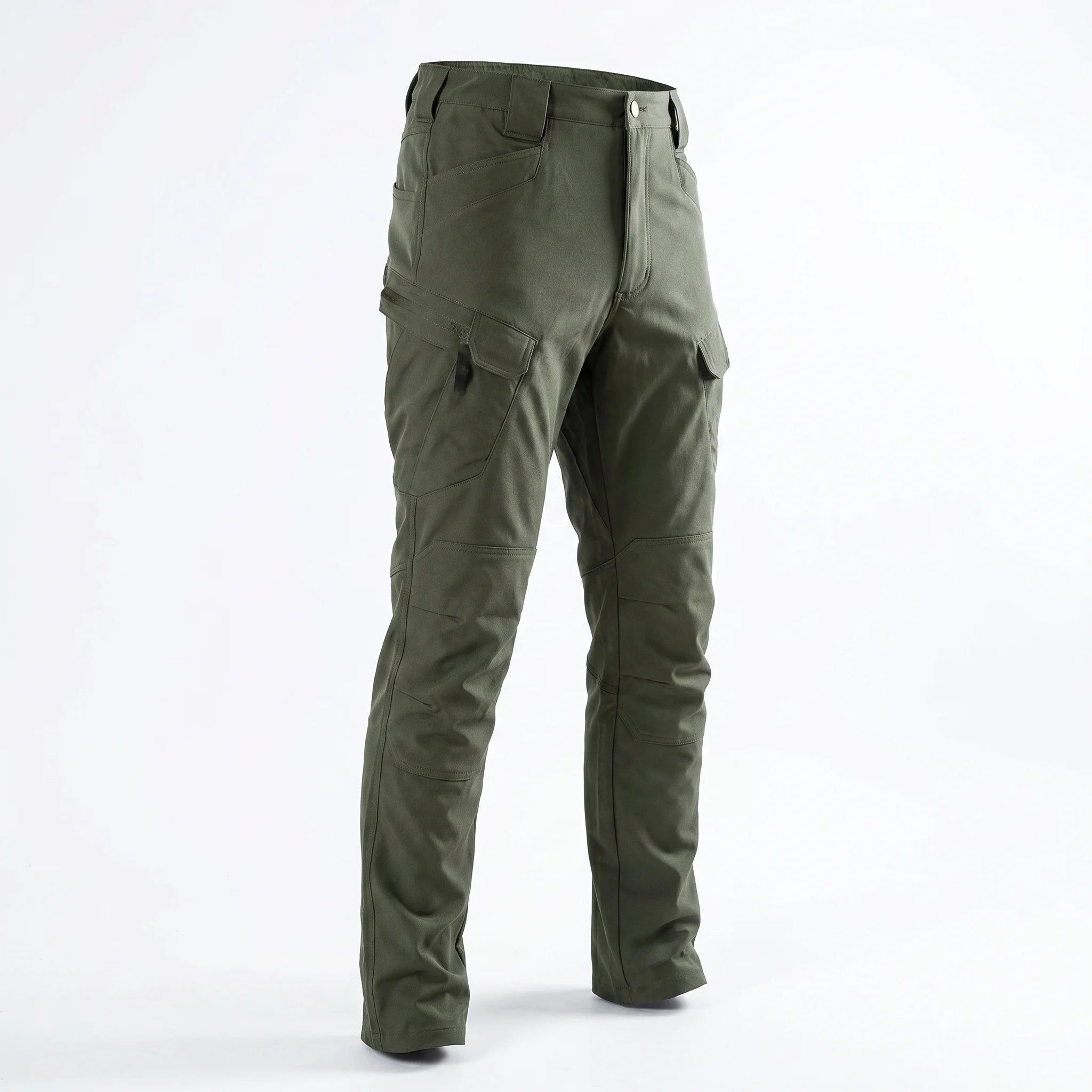 Ronan Men's Winter Tactical Cargo Pants – Water-Resistant Utility Fit-Tactical Cargo Pants-Khaki-M-Camoufit