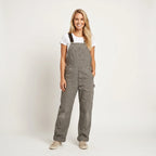 Duck Bib Overalls Canvas Workwear Dungarees-Jumpsuits & Overalls-CAMOUFIT-Camel-S-Camoufit