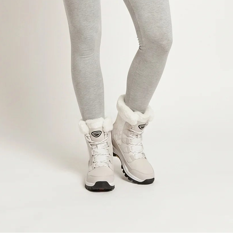 Elira Women's Winter Boots for Outdoor Use - Slip-Resistant-Women's Winter Boots-Beige-5-Camoufit