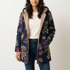 Ettana Warm Long Women's Winter Jacket - Modern Everyday Fit-Women's Winter Jacket-Dark blue-S-Camoufit