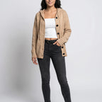 Brittan Casual Knit Cardigan for Women - Warm Comfortable Fit-Women's Winter Cardigan-Beige-S-Camoufit