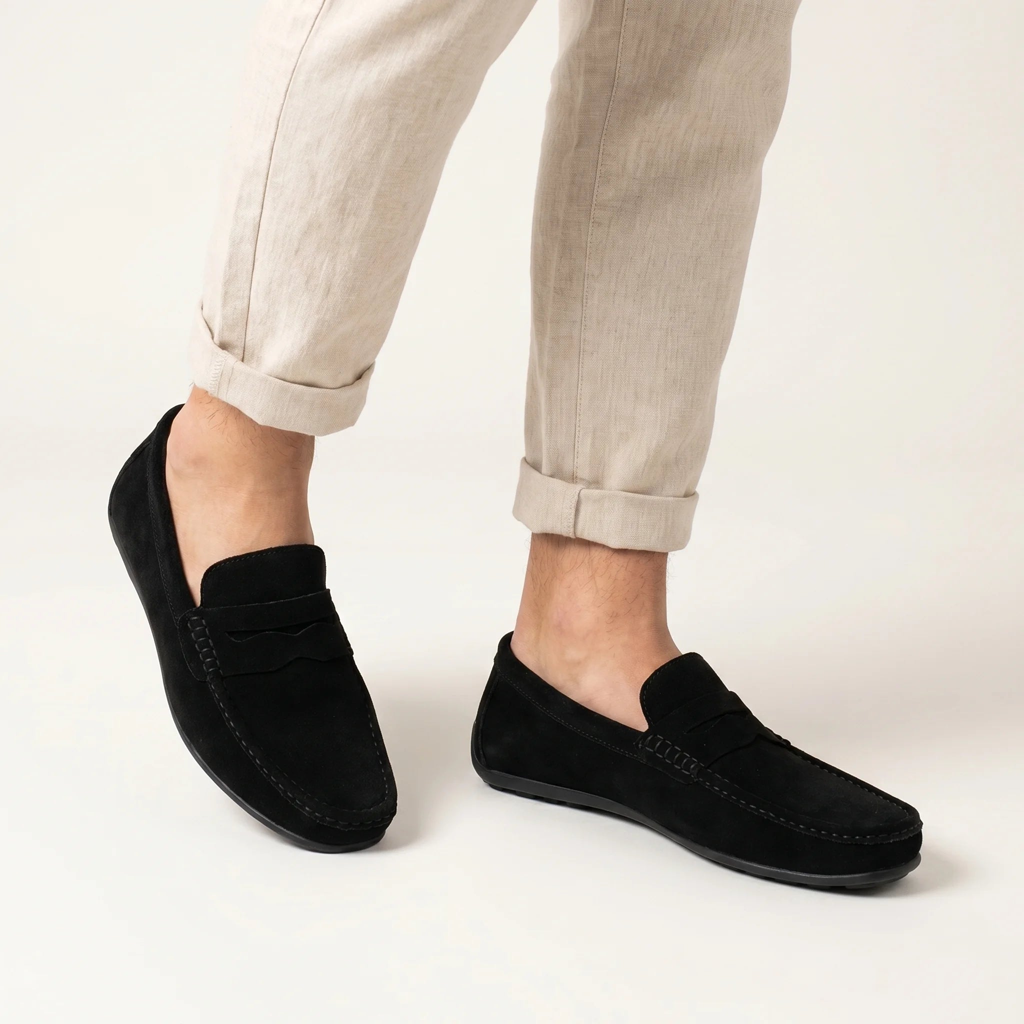 Mateo Men's Casual Shoes - Comfortable Lightweight Everyday Wear-Men's Loafers-Black-5-Camoufit