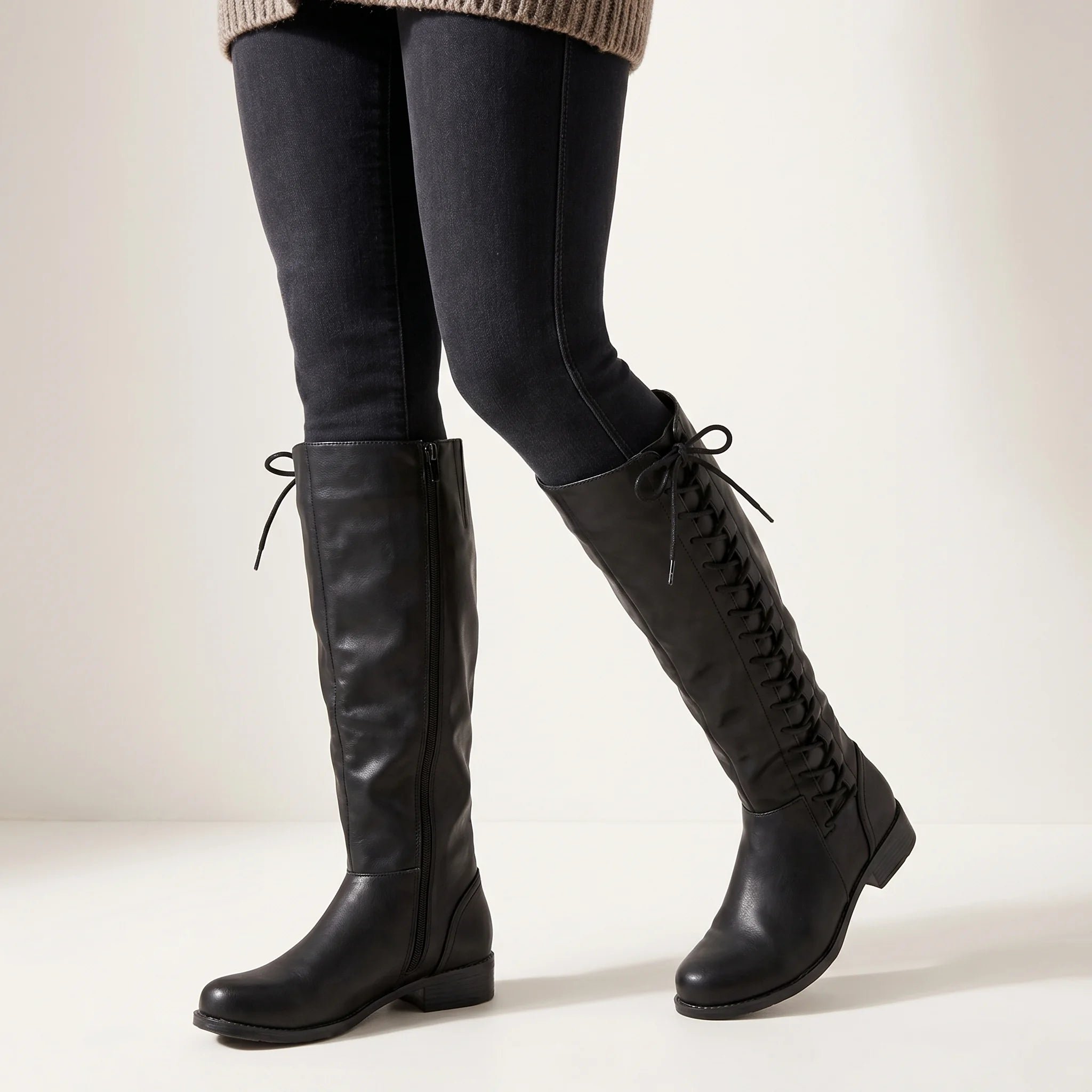 Orelia | High Boots for Women – Leather Non-Slip Comfort Fit