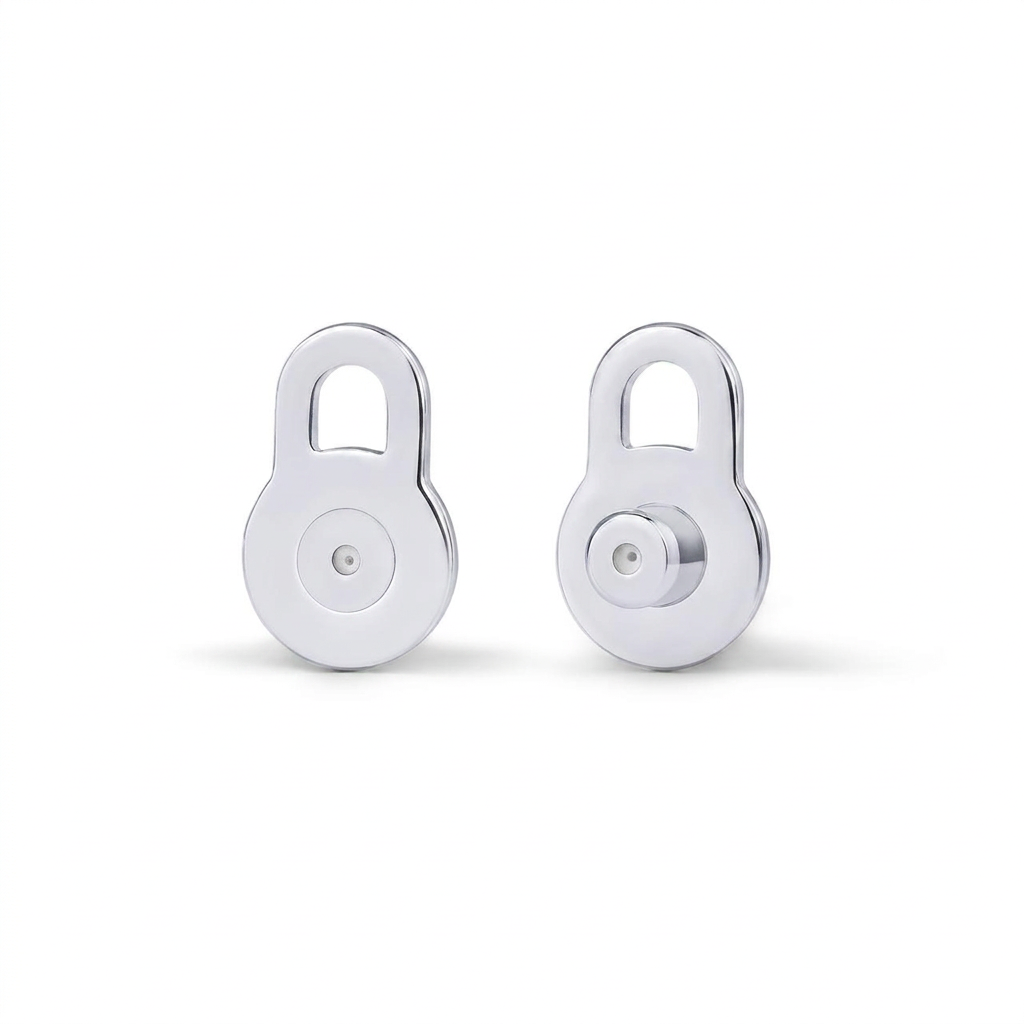 Rosavie | Earring Backings for Women - Gold Plated Padlock Lobe Lifter Secure Fit-Earrings-Silver-Camoufit