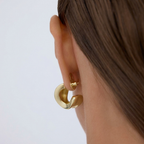 Rosavie | Earring Backings for Women - Gold Plated Padlock Lobe Lifter Secure Fit-Earrings-Gold-Camoufit