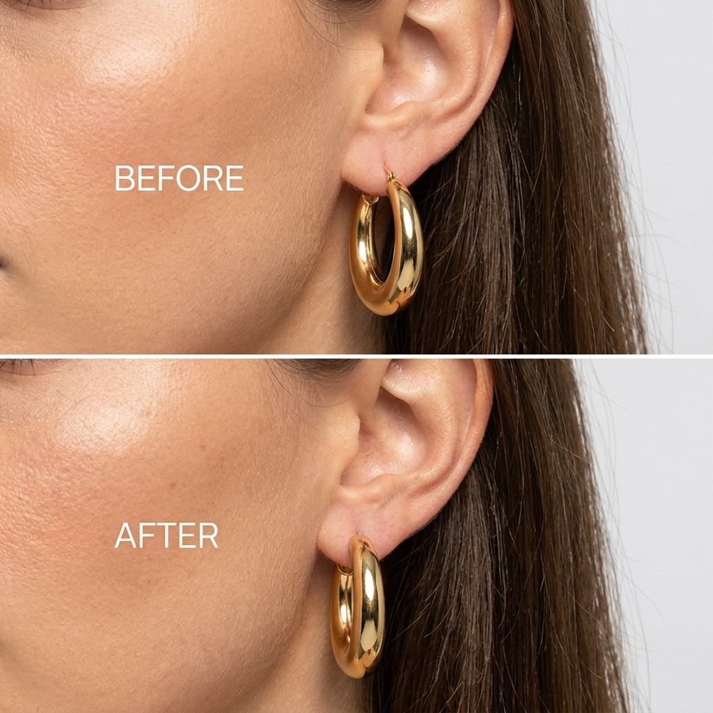 Rosavie | Earring Backings for Women - Gold Plated Padlock Lobe Lifter Secure Fit-Earrings-Gold-Camoufit