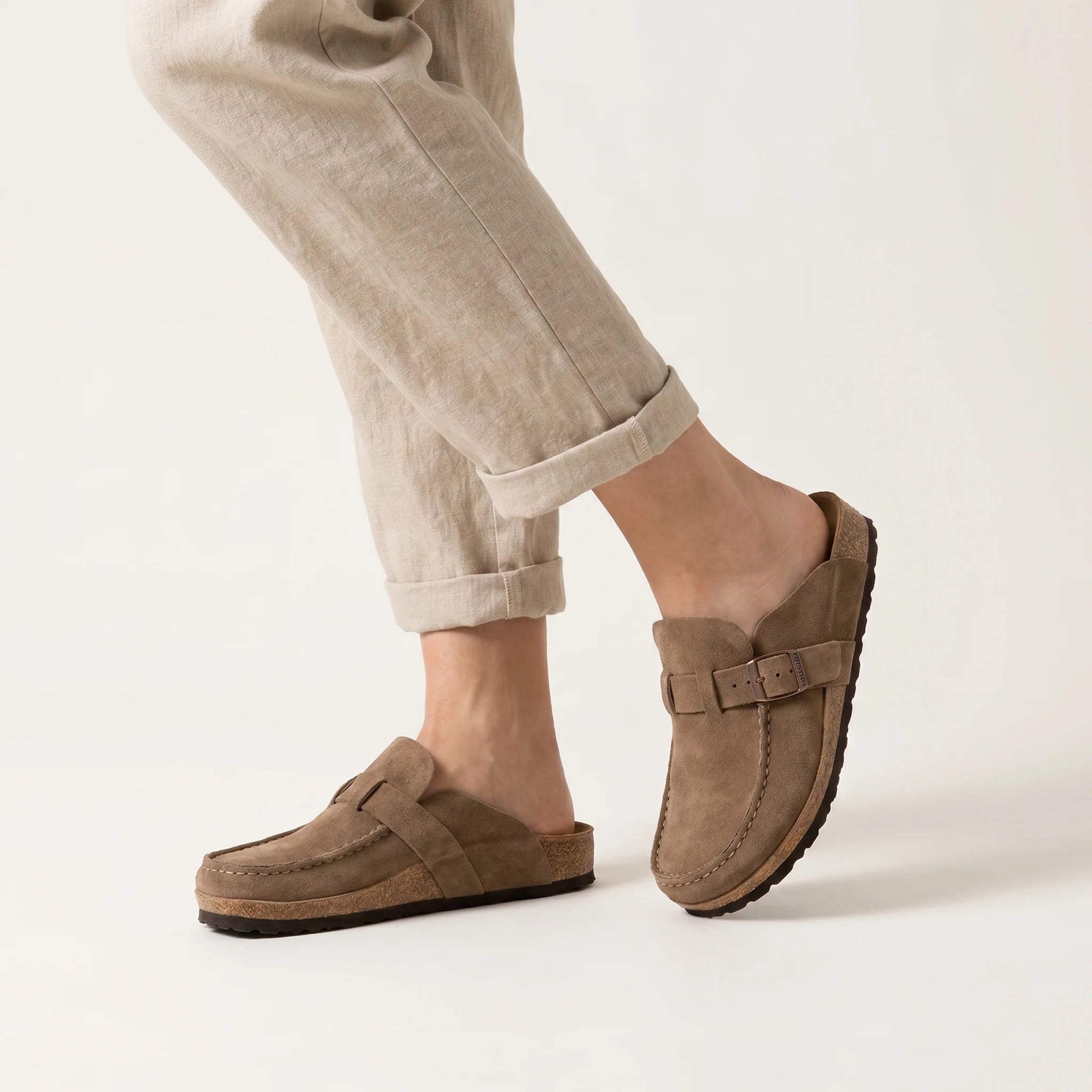 Brynn - Orthopedic Mules-Women's Slippers-Beige-4-Camoufit