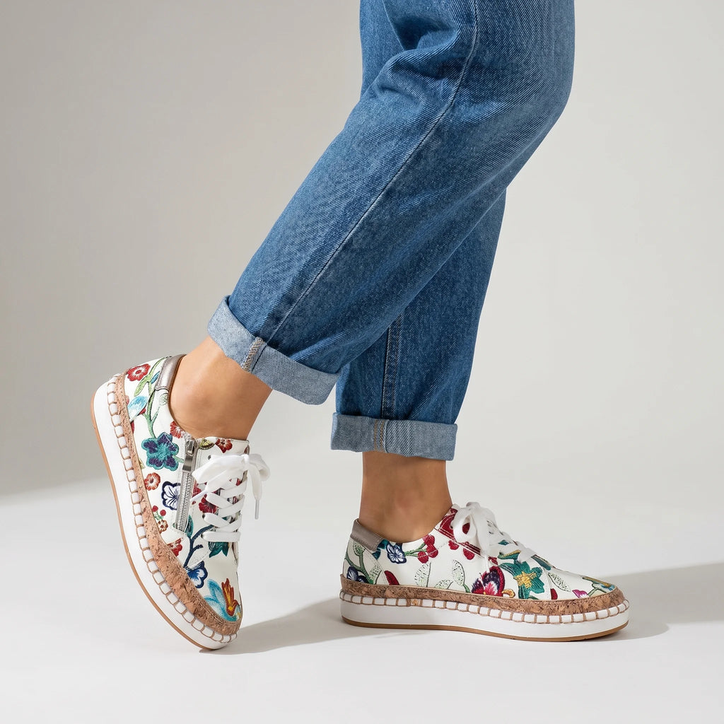 Calyra | Women's Orthopaedic Slip On Shoes – Arch Support Comfort Fit-Women's Sneakers-Bella Flora-4-