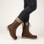 Veloura | Women's Waterproof Winter Boots – Non Slip Warm Comfort Fit-Women's Winter Boots-Coffee-4-