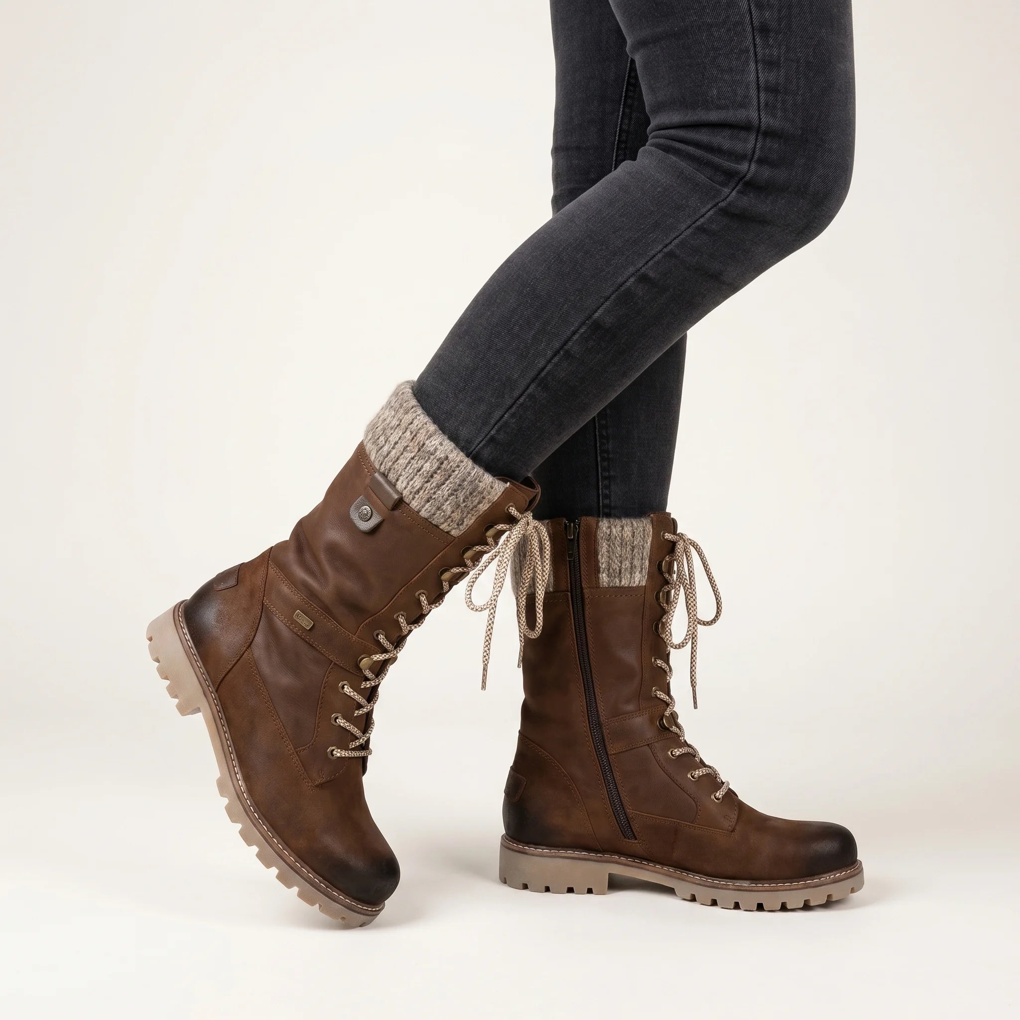 Veloura | Women's Waterproof Winter Boots – Non Slip Warm Comfort Fit-Women's Winter Boots-Coffee-4-