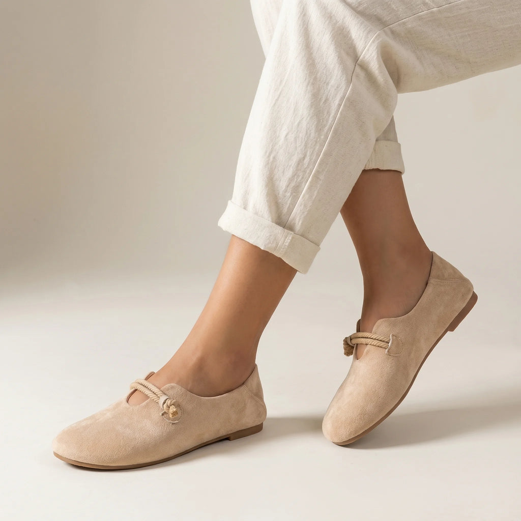 Orvella | Women's Orthopedic Loafers – Breathable Support Comfort Fit-Women's Loafers-Beige-4-