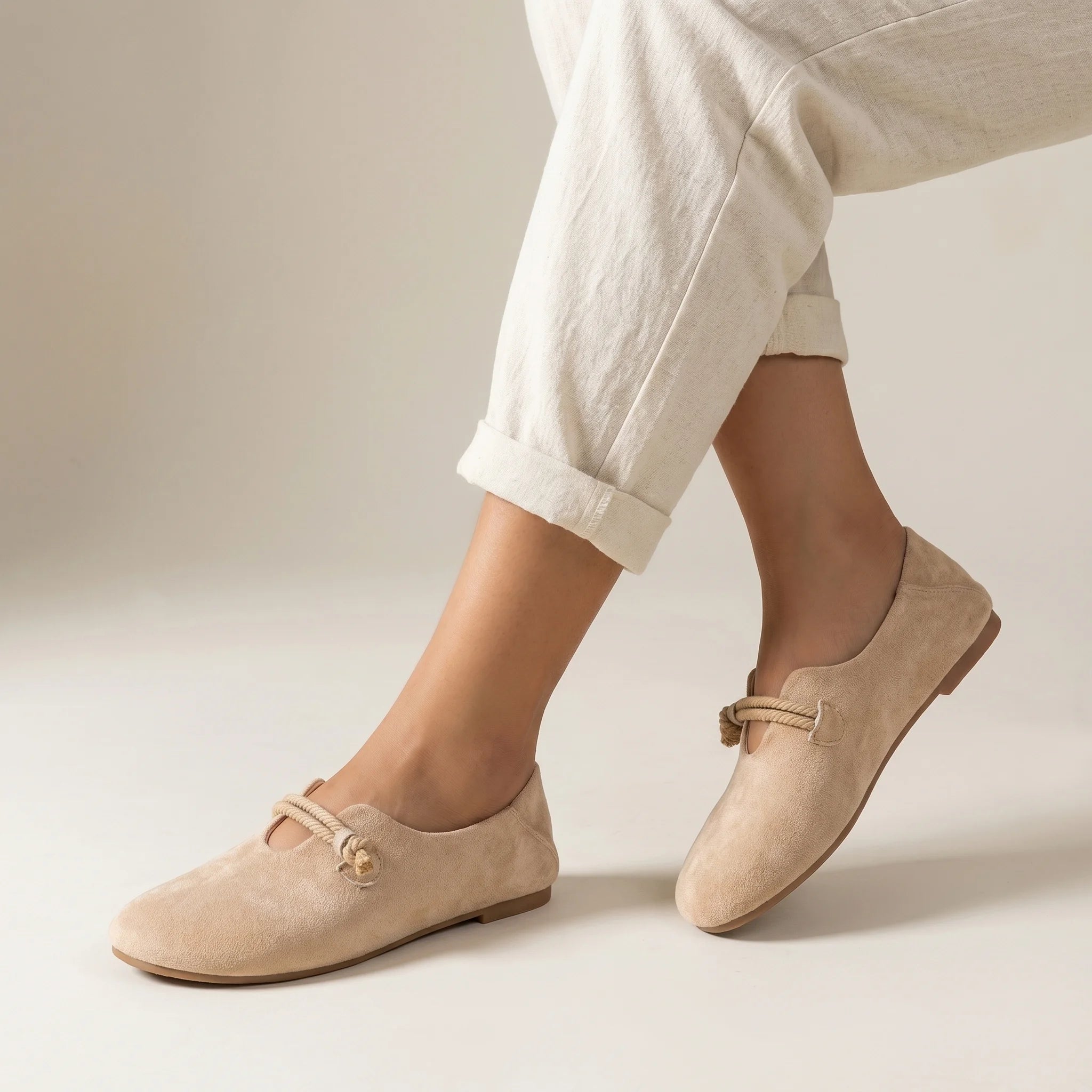 Orvella | Women's Orthopedic Loafers – Breathable Support Comfort Fit-Women's Loafers-Beige-4-