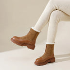 Luméra | Women's Winter Boots – Plush Lined Lug Sole Comfort Fit-Women's Winter Boots-Brown-4-