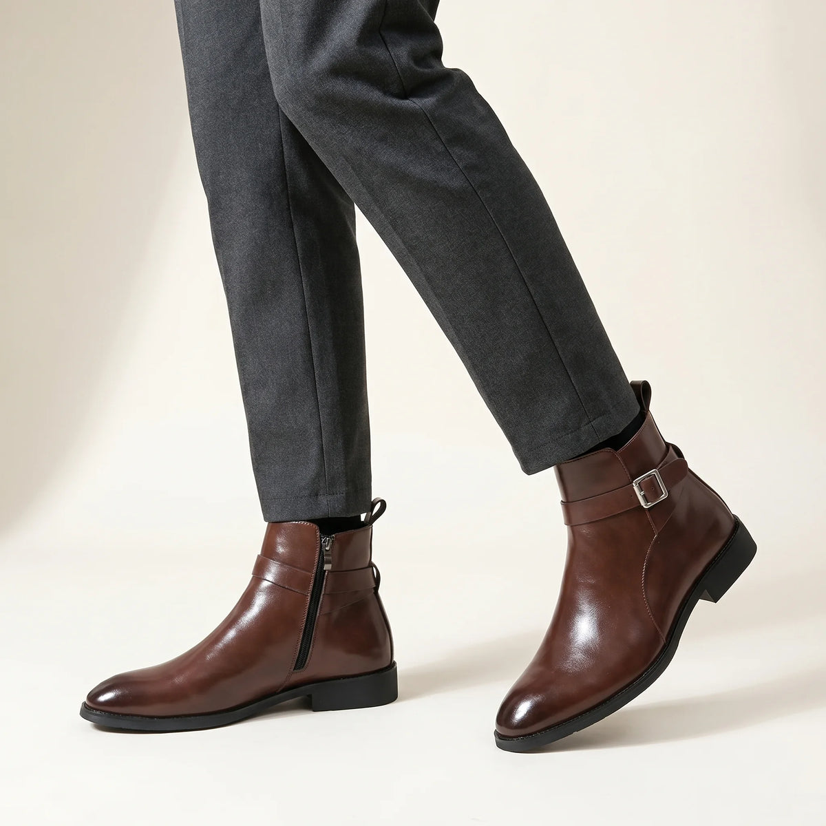 Men's Chelsea Boots – Side Zip Comfort Smart Casual Fit – Camoufit