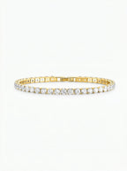 Women's Brilliance Tennis Bracelet – Elegant Timeless Sparkle Design-bracelet-Gold-