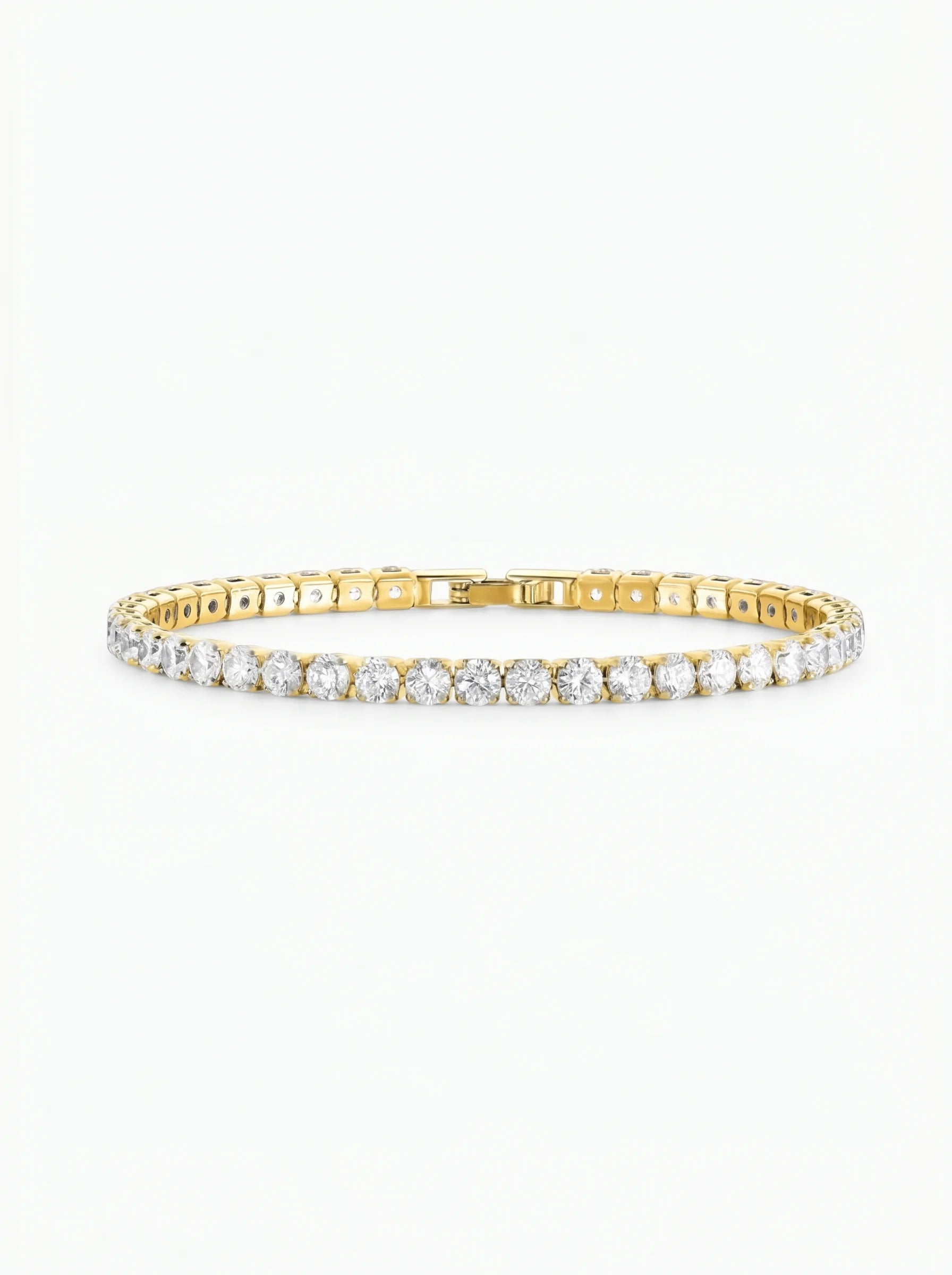 Women's Brilliance Tennis Bracelet – Elegant Timeless Sparkle Design-bracelet-Gold-