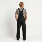 Caldor | Men's Duck Bib Overalls Canvas Workwear Dungarees with Adjustable Suspenders Straight Leg-Jumpsuits & Overalls-Black-S-