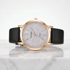 Vayana | Watch for Women - Slim Profile Leather Band Elegant Refined Minimalist Fit-Watches-Black-Camoufit