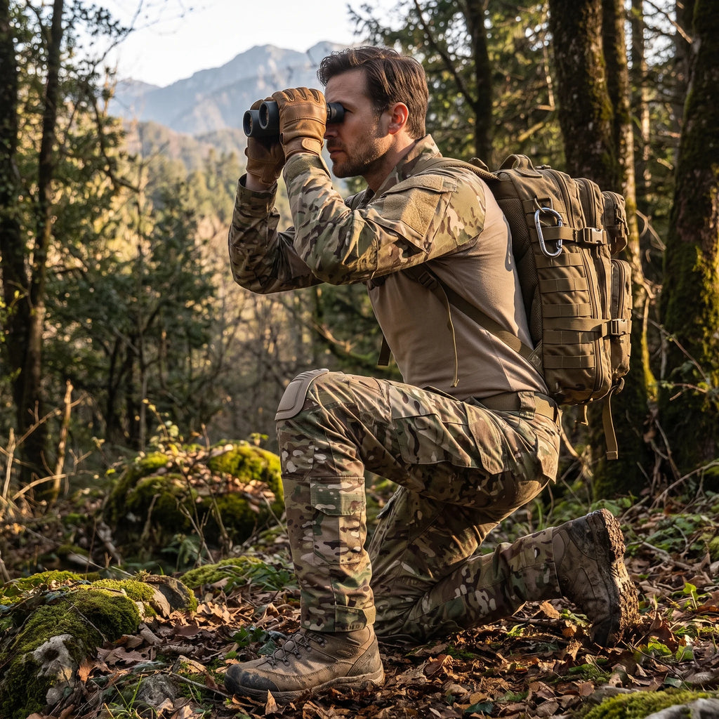 Ventor | Combat Suit Set for Men - Rip Stop Tactical Camo Cargo Pants Uniform Rugged Fit-Tactical Set-S-Camoufit