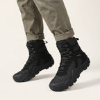 Veylor | Tactical Combat Boots for Men - Waterproof Anti-Skid Rugged Grip Fit-Tactical Boots-Black-5.5-Camoufit