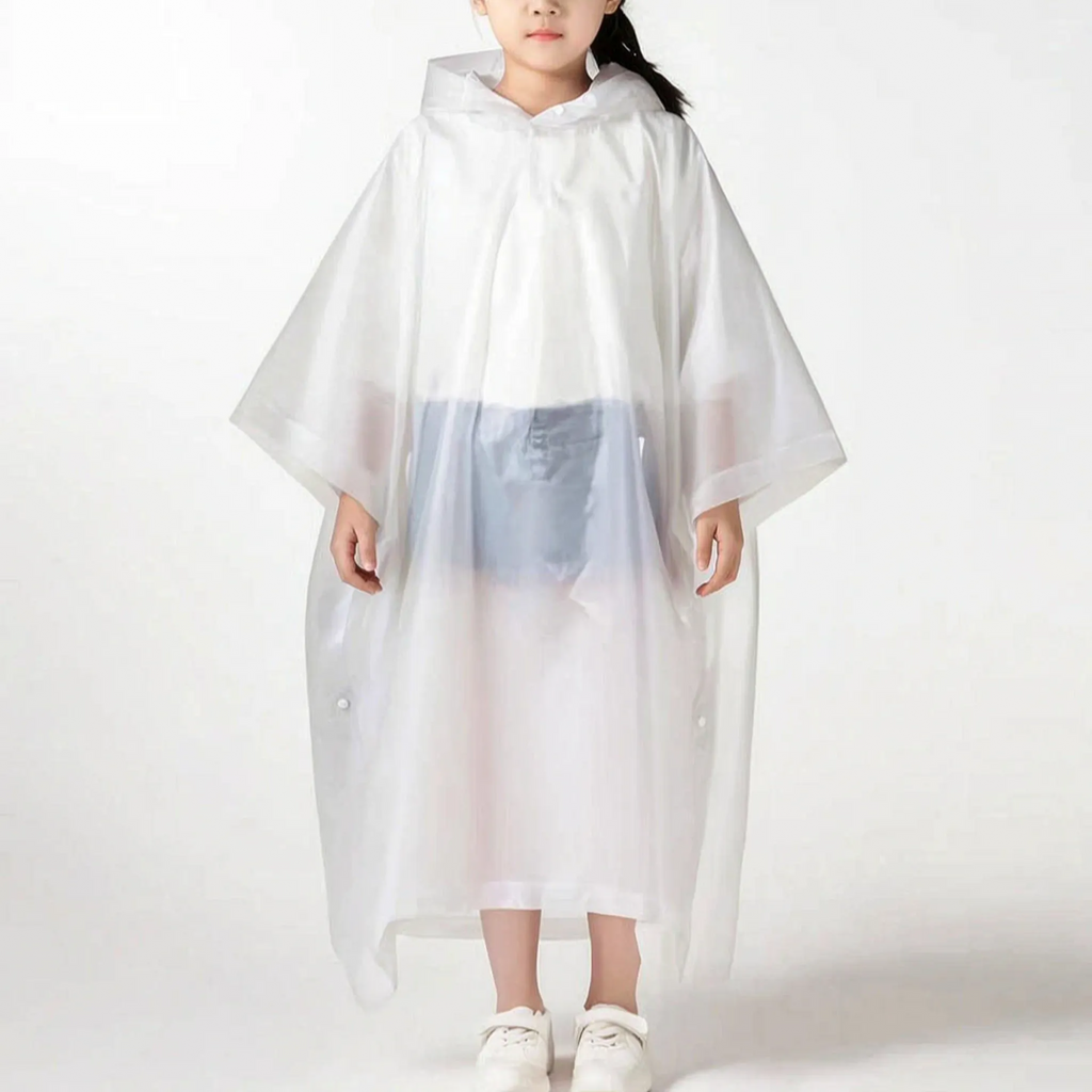 Amore | Hooded Kids Pullover Rain Poncho