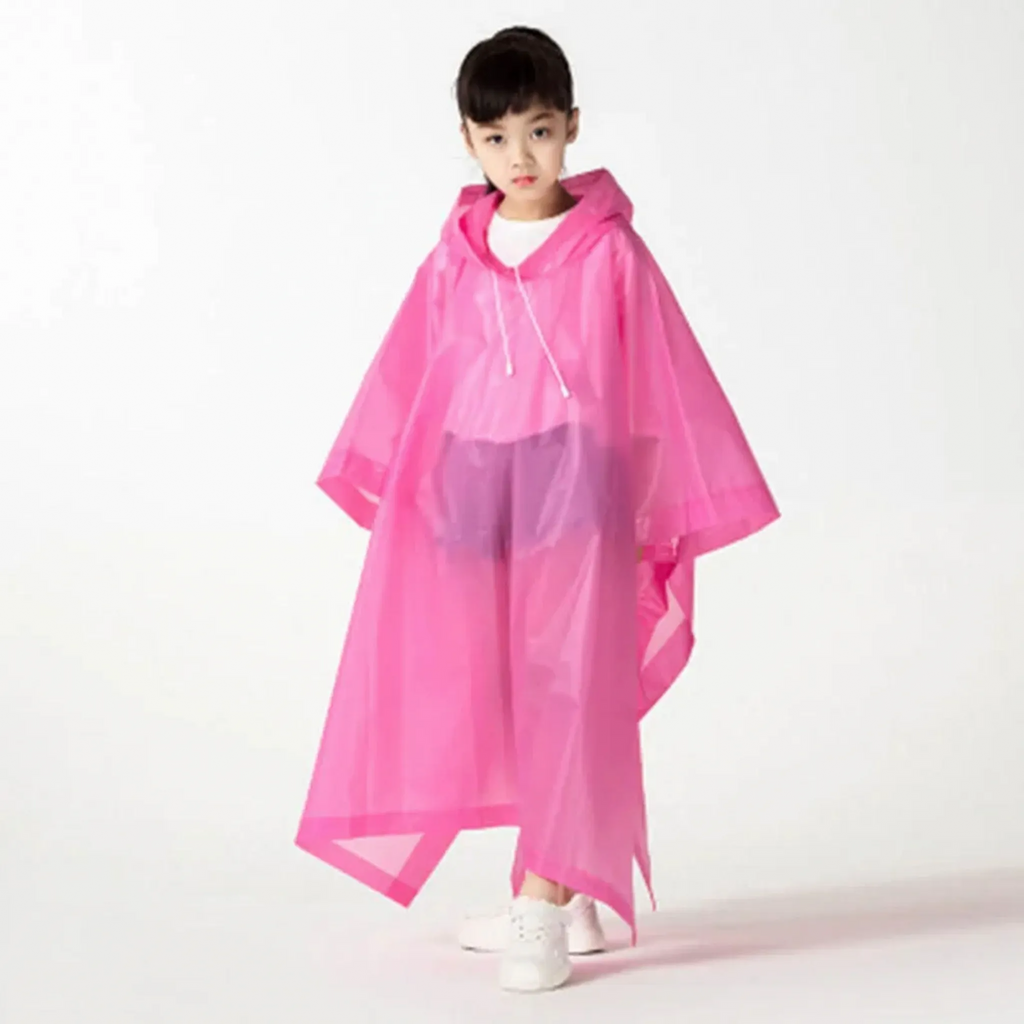Amore | Hooded Kids Pullover Rain Poncho