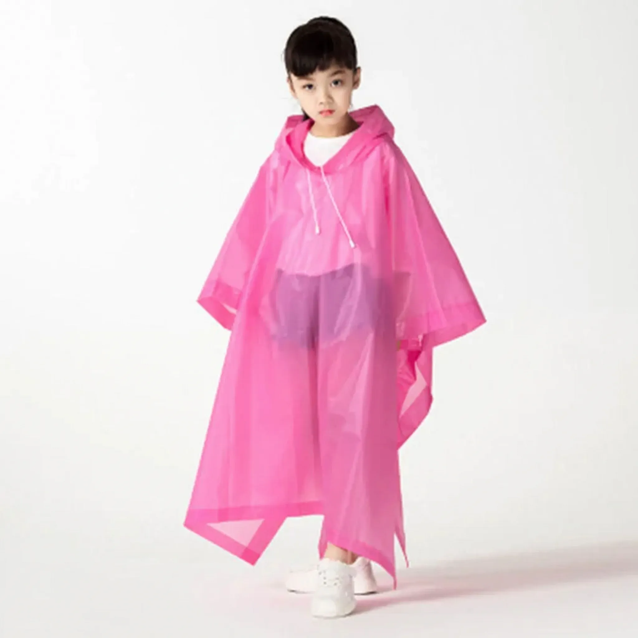 Amore | Hooded Kids Pullover Rain Poncho