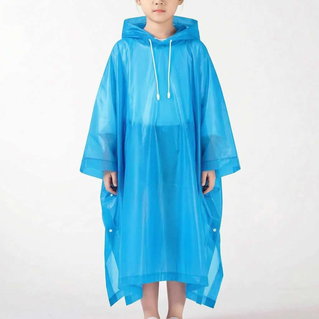 Amore | Hooded Kids Pullover Rain Poncho