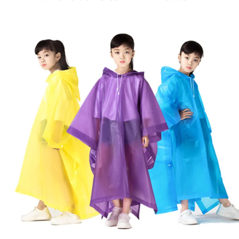 Amore | Hooded Kids Pullover Rain Poncho