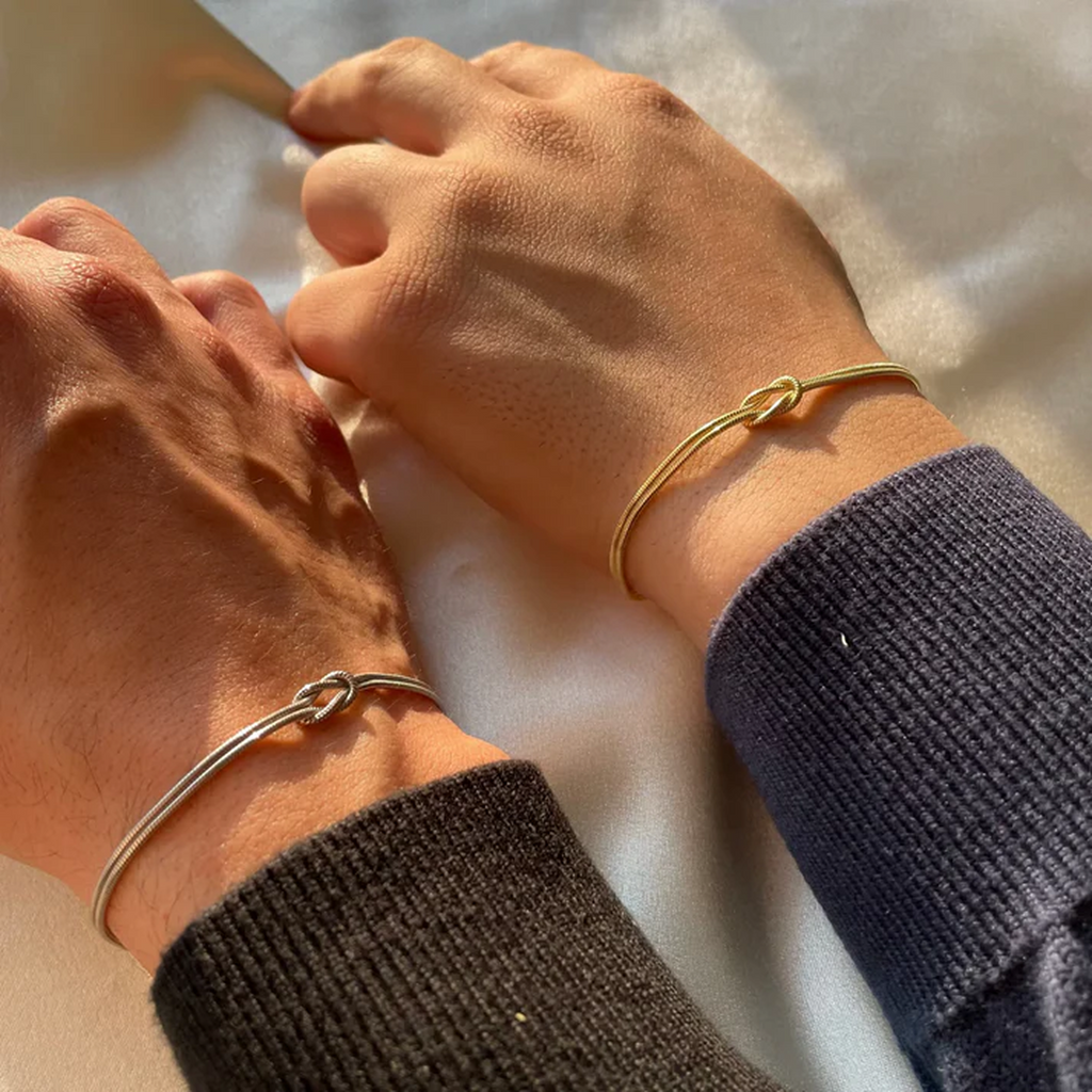 Elysora | Knot Bracelet for Women - Gold Silver Delicate Chain Minimalist Elegant Fit-bracelet-Gold-Camoufit