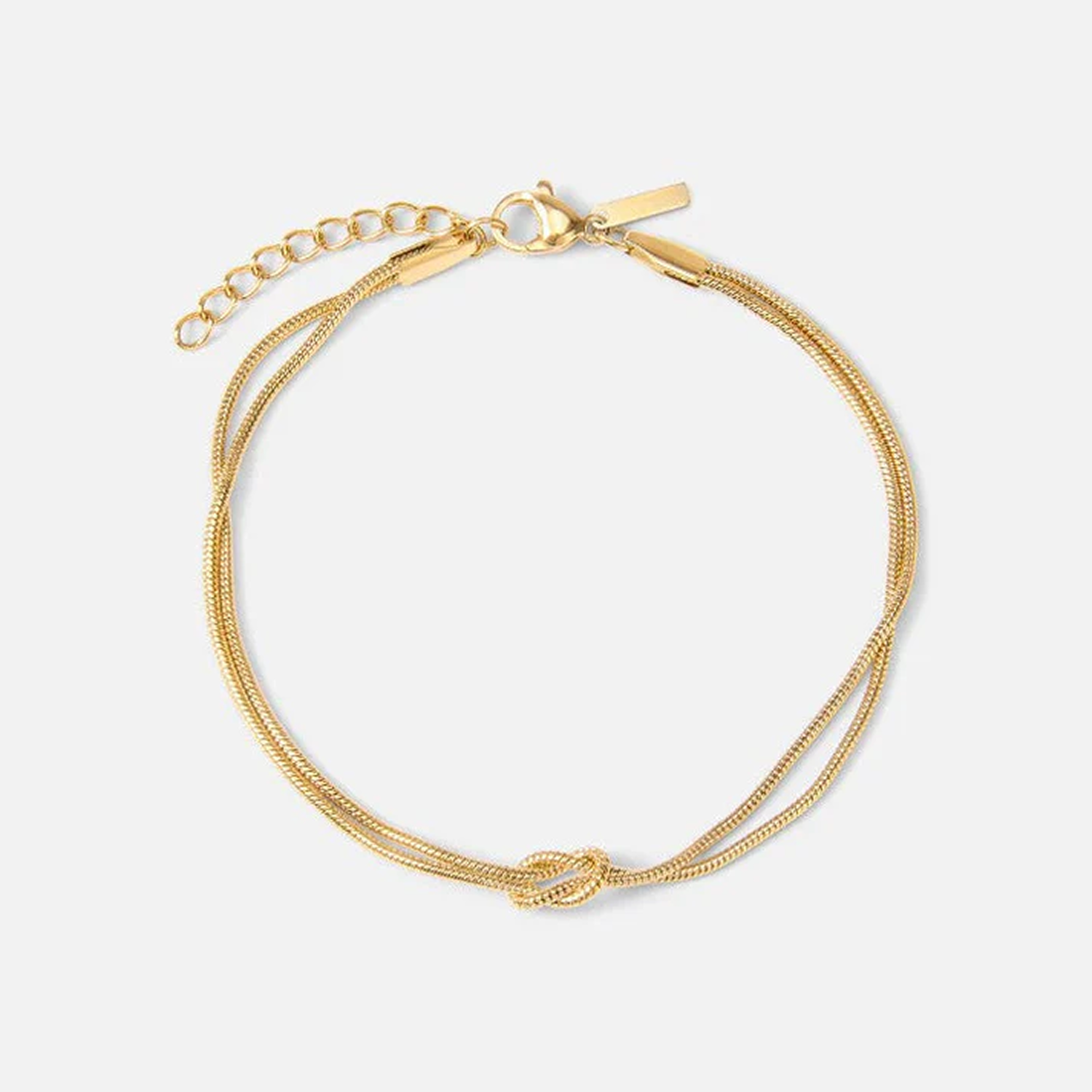 Elysora | Knot Bracelet for Women - Gold Silver Delicate Chain Minimalist Elegant Fit-bracelet-Gold-Camoufit