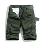 Corvin | Cargo Shorts for Men - Multi Pocket Straight Cut Relaxed Comfortable Casual Fit-Men's Shorts-Green-29-Camoufit