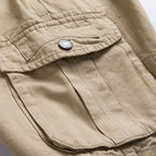 Corvin | Cargo Shorts for Men - Multi Pocket Straight Cut Relaxed Comfortable Casual Fit-Men's Shorts-Black-29-Camoufit