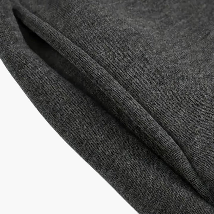 Marlo | Jogging Pants for Men - Ribbed Cuff Drawstring Waist Straight Tapered Casual Fit-men's sweatpants-Dark Gray-S-Camoufit