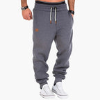 Marlo | Jogging Pants for Men - Ribbed Cuff Drawstring Waist Straight Tapered Casual Fit-men's sweatpants-Dark Gray-S-Camoufit