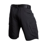 Cazaro | Tactical Shorts for Men - Waterproof Rip Stop Cotton Blend Multi Pocket Cargo Fit-Tactical Shorts-Black-28W-Camoufit
