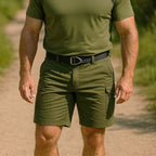 Cazaro | Tactical Shorts for Men - Waterproof Rip Stop Cotton Blend Multi Pocket Cargo Fit-Tactical Shorts-Black-28W-Camoufit