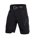 Cazaro | Tactical Shorts for Men - Waterproof Rip Stop Cotton Blend Multi Pocket Cargo Fit-Tactical Shorts-Black-28W-Camoufit