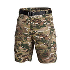 Cazaro | Tactical Shorts for Men - Waterproof Rip Stop Cotton Blend Multi Pocket Cargo Fit-Tactical Shorts-Camouflage-28W-Camoufit