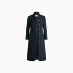 Zoe | Plaid Coat Women Mid-Length Winter Elegant Fit-Women's Jacket-Green-S-Camoufit