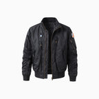 Lorenzo | MA 1 Flight Jacket for Men - Nylon Bomber Water Resistant Ribbed Cuff Classic Fit