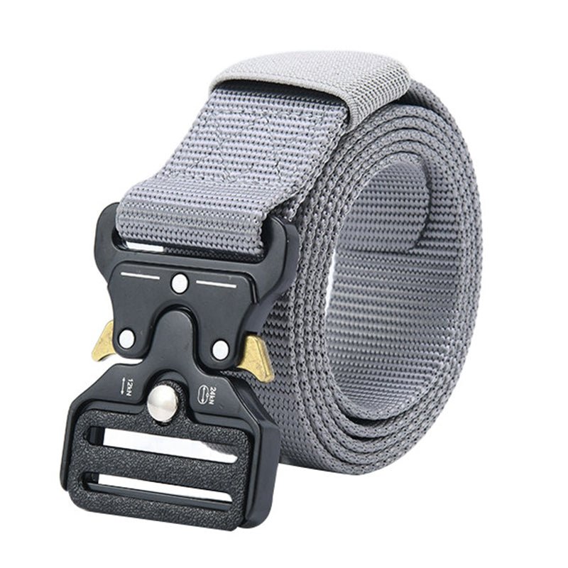 Caldor | Tactical Quick Release Belt for Men - Polyester Velcro Duty Fit-Belt-Grey-Camoufit