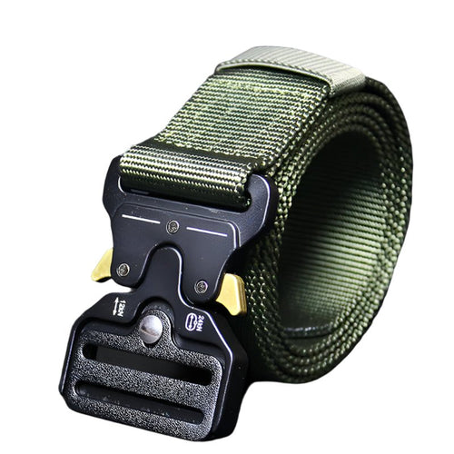 Caldor | Tactical Quick Release Belt for Men - Polyester Velcro Duty Fit-Belt-Army Green-Camoufit