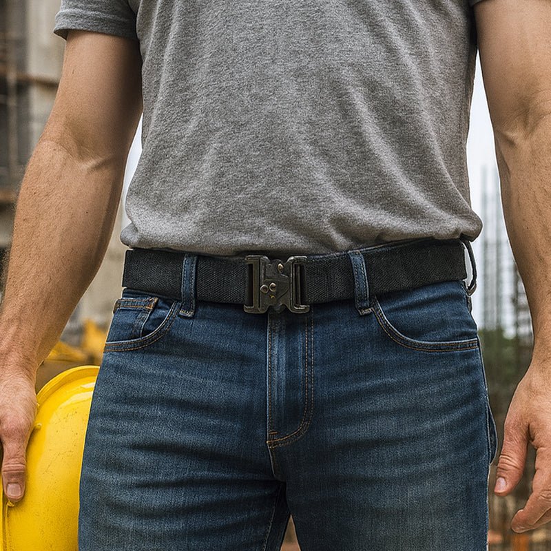 Caldor | Tactical Quick Release Belt for Men - Polyester Velcro Duty Fit-Belt-Army Green-Camoufit