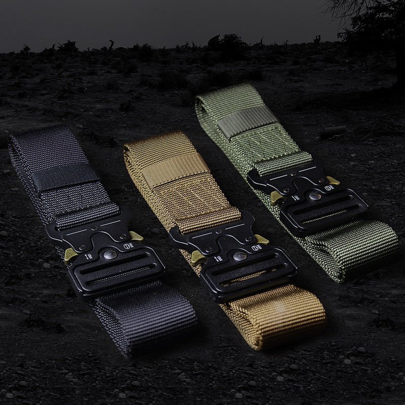 Caldor | Tactical Quick Release Belt for Men - Polyester Velcro Duty Fit-Belt-Army Green-Camoufit