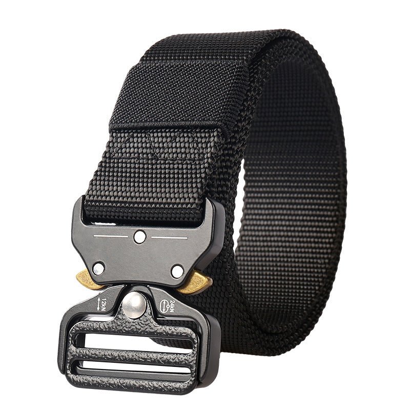 Caldor | Tactical Quick Release Belt for Men - Polyester Velcro Duty Fit-Belt-Black-Camoufit